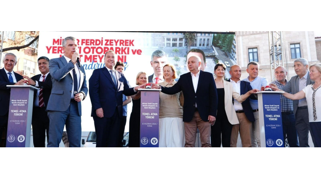  Soma'da kent meydanı ve yeraltı otoparkı projesi'nin temeli atıldı