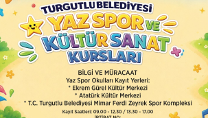 Turgutlu belediyesi üç farklı merkezde 16 farklı branşta eğitim verilecek