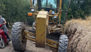 Akhisar'da 14 mahallenin arazi yolları yenilendi
