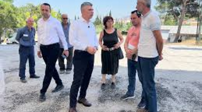 Başkan Okur ilçede süren belediye yatırımlarını denetledi