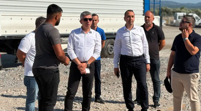 Başkan Okur'dan şantiye ziyareti