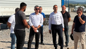 Başkan Okur'dan şantiye ziyareti