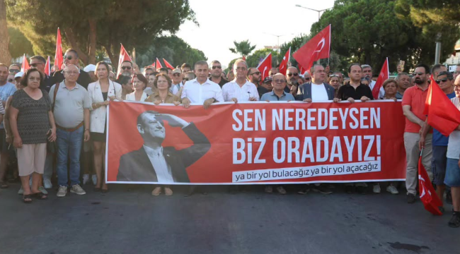 Didim'de Demokrasiye ve irademize sahip çıkıyoruz! eylemi