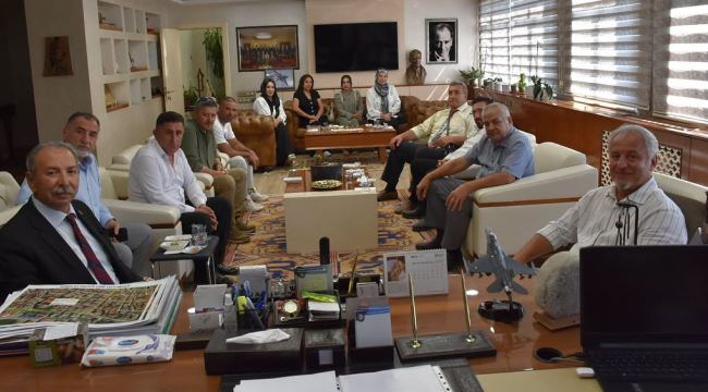 Gelecek partisi il başkanı ve 5 ilçe başkanı başkan Nurlu'yu ziyaret etti