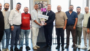 Gökçeörenliler derneği yönetimi başkan Dutlulu'yu ziyaret etti