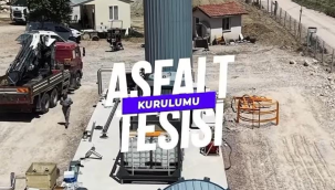 Gördes belediyesi kendi imkanlarıyla asfalt şantiyesi kurdu