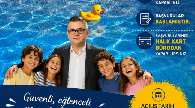 Gördes'te çoçuk havuzu açılıyor,yaz keyfi başlıyor