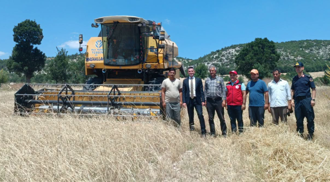 Hububat hasadında biçerdöver denetimleri sürüyor