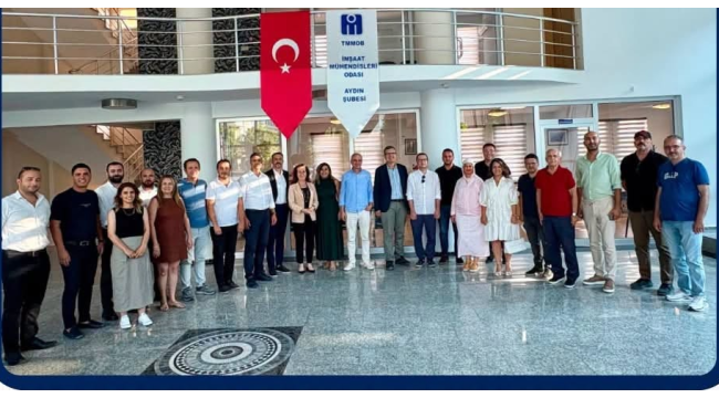 İMO bölge çalışma toplantısının üçüncüsü Aydın'da papıldı