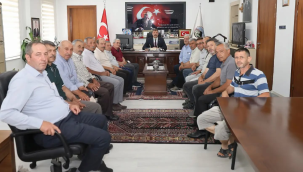Kulalı çiftçiler belediye başkanımız Dönmez'i makamında ziyaret etti