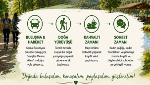 Soma belediyesi kadınlar için "Doğada buluşuyoruz,sağlıkla güçleniyoruz" yürüyüşü