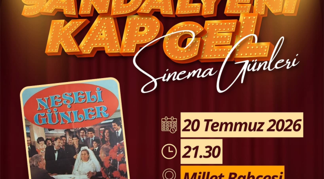 Soma'da açık hava sinema günleri başlıyor