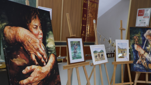Suluboya resim sergisi,açıldı