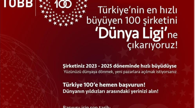 TOBB Türkiye 100 başvuruları başladı!